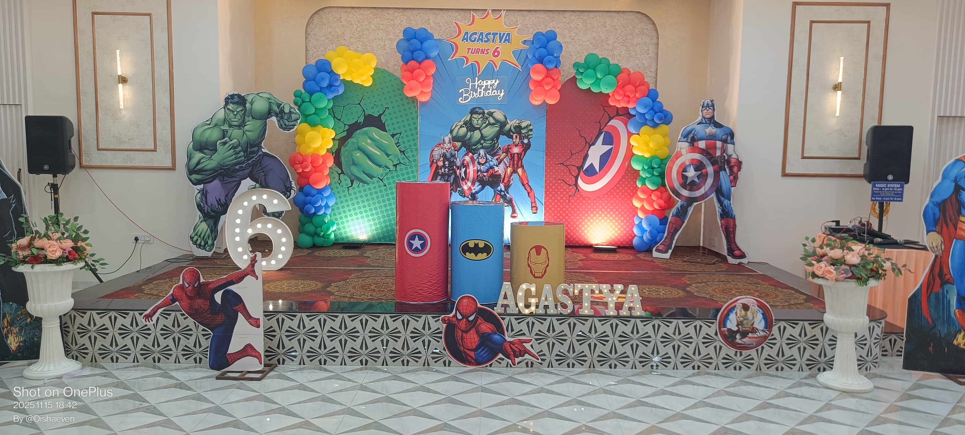 Haldi ceremony setup